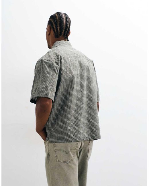 Cotton On Gray Darcy Short Sleeve Shirt for men