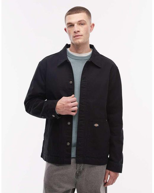 Dickies Black Unlined Canvas Barn Jacket for men