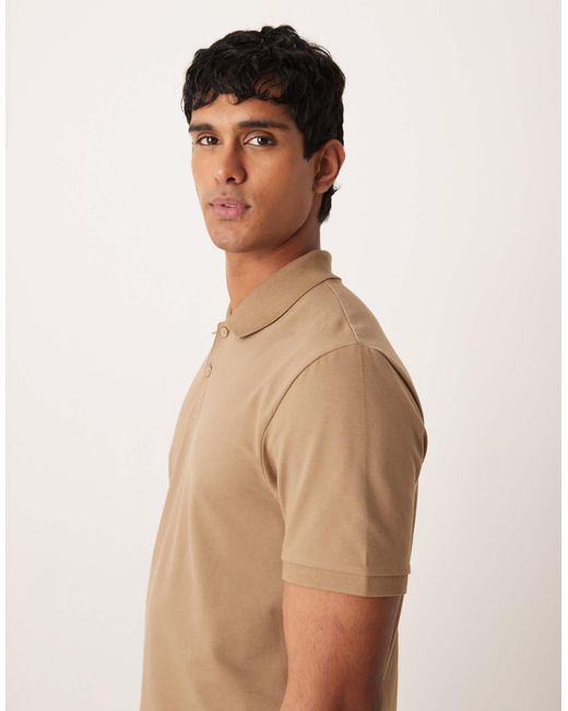 ASOS Blue Essentials Regular Fit Polo for men