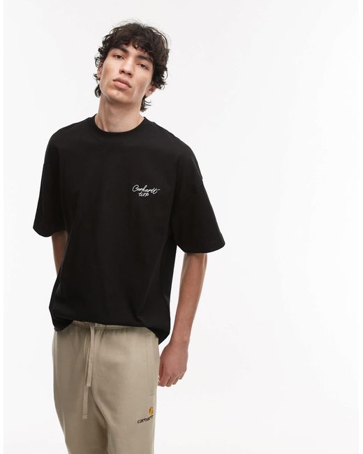 Carhartt Black Signature Script T-shirt for men