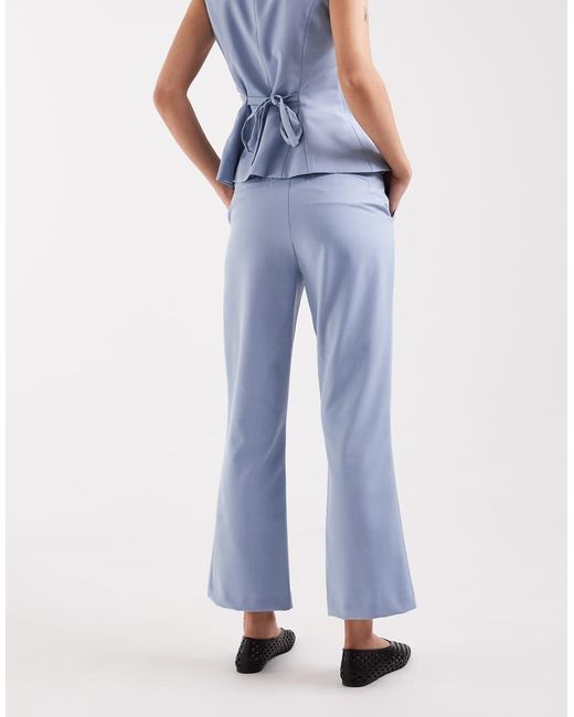 ASOS Blue Tailored Kick Flare Pants