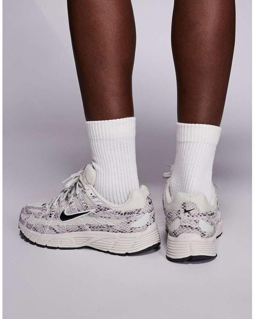Nike White P-6000 Trainers