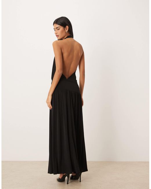 backless dress black Gina Maxi Dress ~ Black Rhinestone Jacquard – Show Me Your Mumu