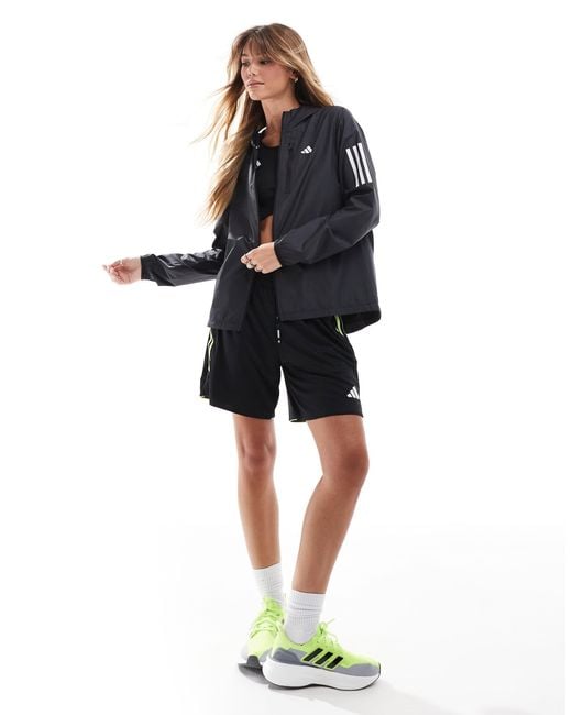 Adidas Originals Black Adidas Running Own The Run Jacket