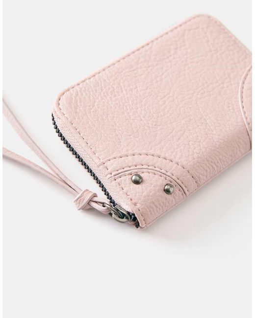 Pull&Bear Pink Studded Wallet