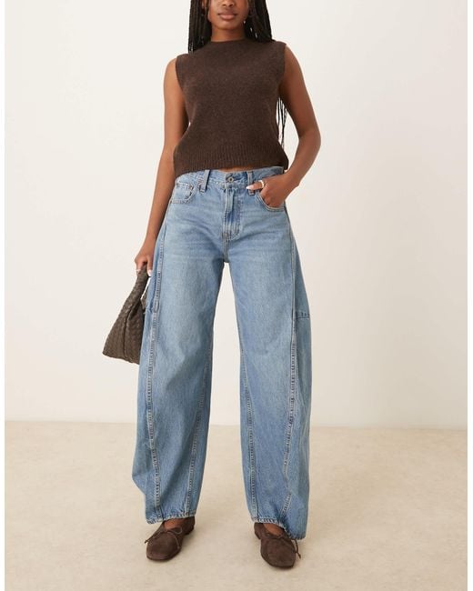 Abercrombie & Fitch Blue Ultra Barrel Jean