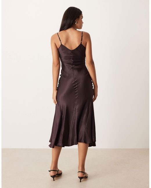 asos design cami midi dress with wrap waist in satin Shop asos design cami midi dress with wrap waist in satin New Arrivals