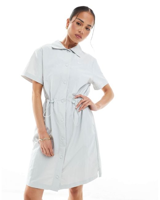 Nike Everything Woven Dress in White | Lyst