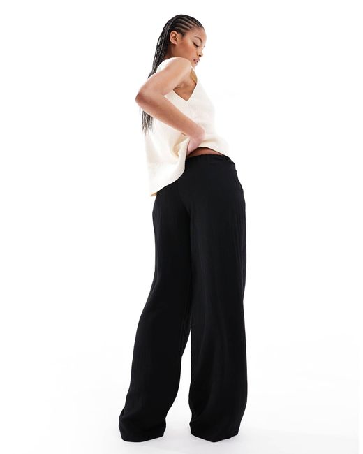 Stradivarius White Tall – weite schlupfhose