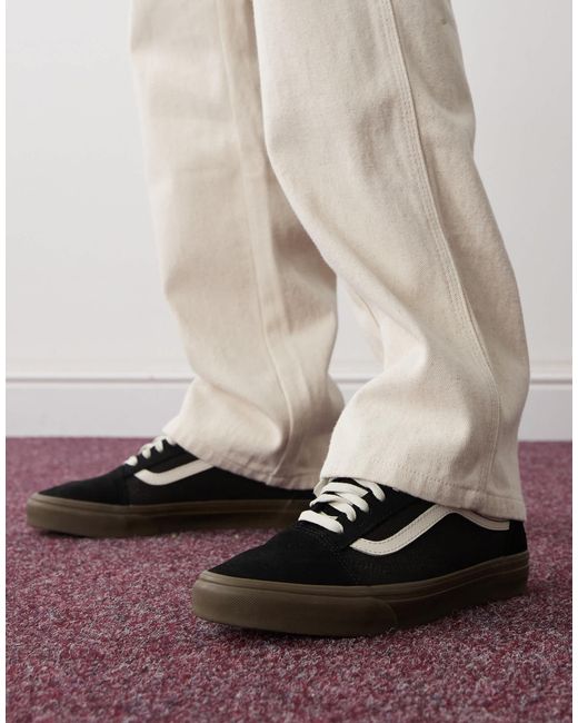 Old skool - baskets en toile épaisse avec semelle en caoutchouc Vans en coloris Brown