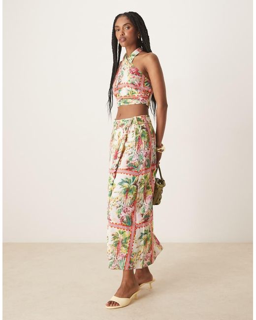 Nobody's Child Natural Amazon Wrap Midaxi Skirt