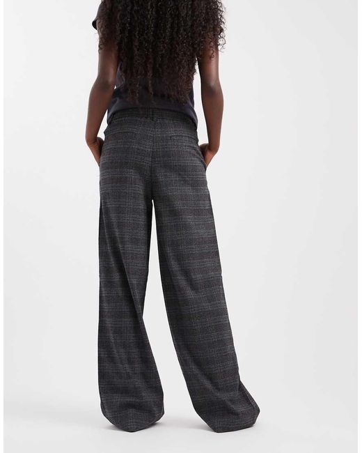 Object Blue Wide Leg Tailored Trouser
