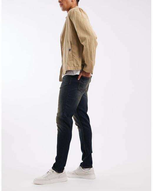 ASOS Blue Skinny Fit Jeans With Tint for men