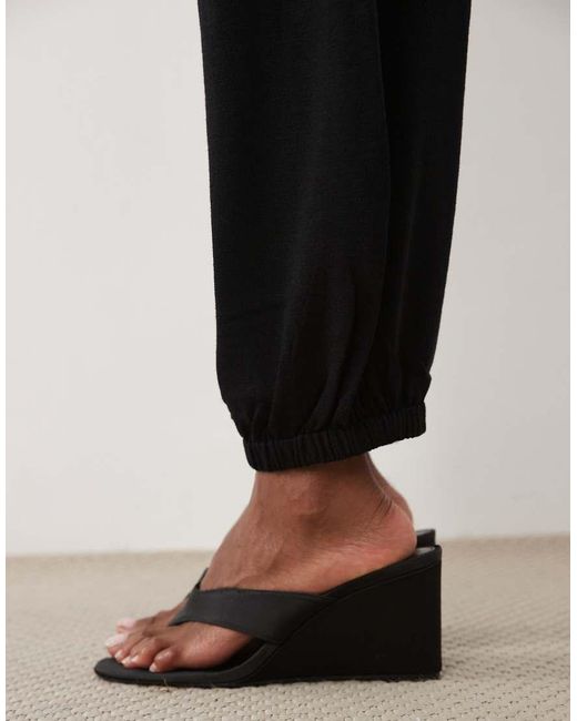 Mango Black Lalala Cuffed Trouser Co-ord