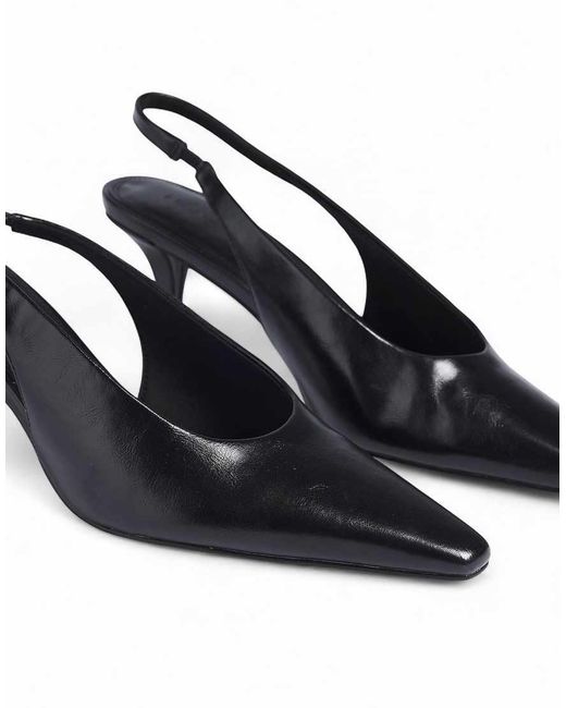 NA-KD White Slim Toe Slingback Pumps