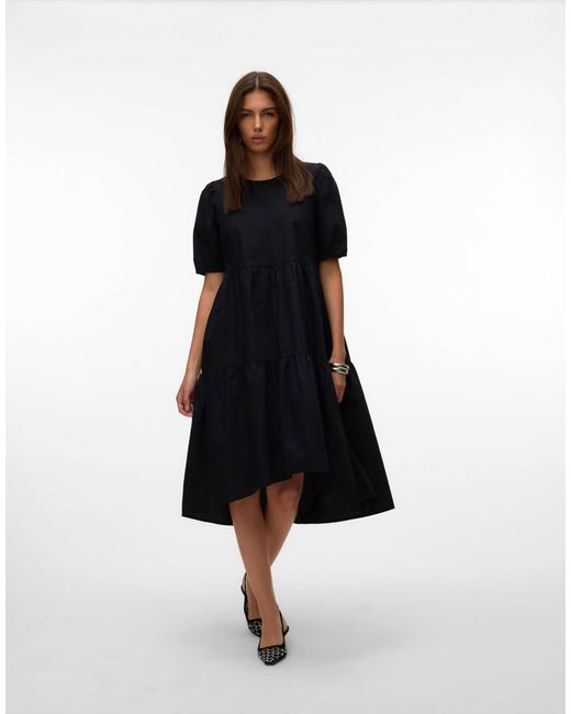 Robe Vero Moda en coloris Black