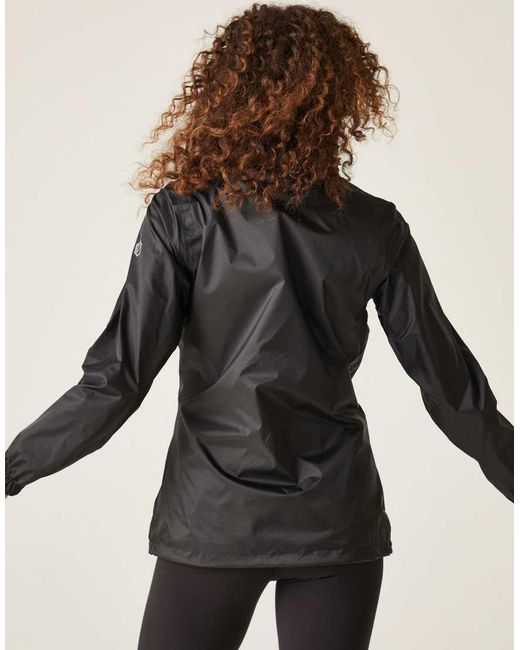Regatta Black Corinne Iv Waterproof Rainwear Packaway Jacket