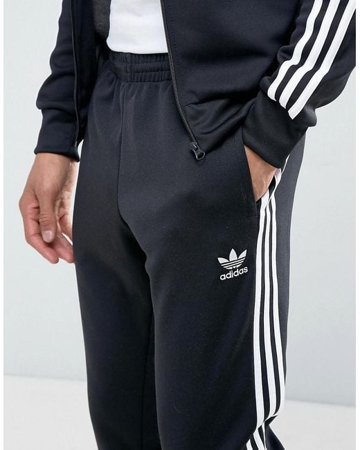 adidas Originals Superstar Cuffed Track Pants Aj6960 in Black for Men | Lyst
