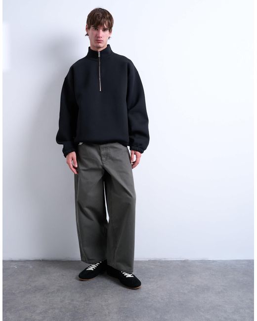 Topman – pullover aus material in Blue für Herren