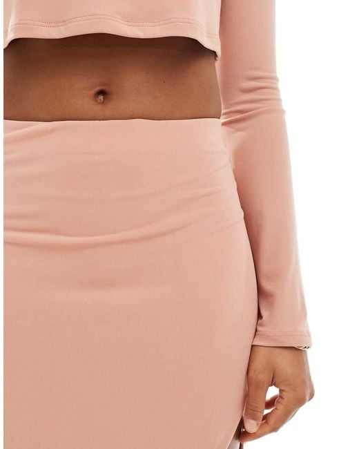 NARRATED White Side Split Maxi Skirt