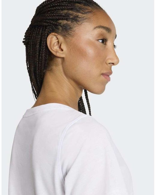 Adidas Originals White Workout Essentials Scoop Neck T-Shirt