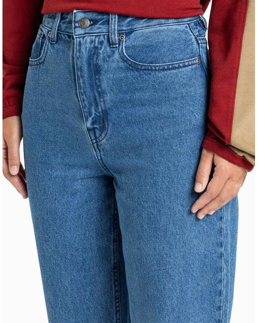Quiksilver Blue Baggy Carrot Denim Jeans