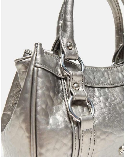 Stradivarius White Small Bowling Bag