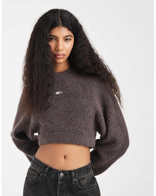 Tommy Hilfiger Gray Alpaca Knit Jumper