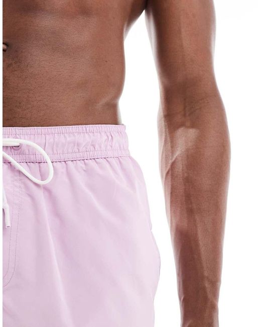 Bershka Pink Basic Swimshort for men