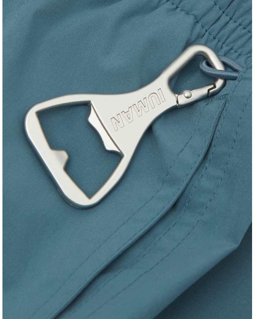 Intimissimi Blue Short Solid-Colour Swim Trunks for men