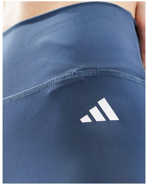 Adidas - training essentials core - leggings color di Adidas Originals in Blue