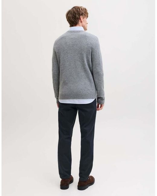 Jack & Jones Gray Chino Trousers for men