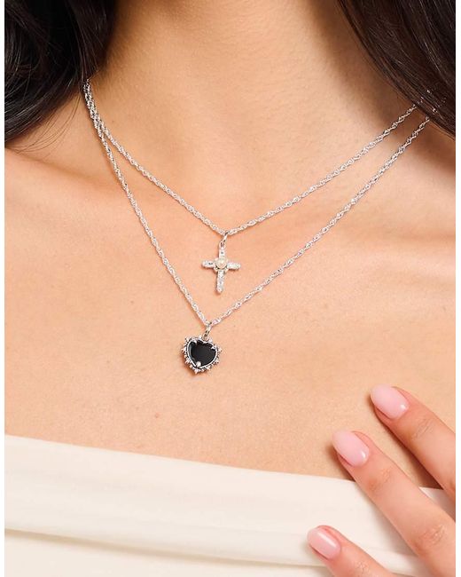 Thomas Sabo White Necklace With Pendant Heart Romance