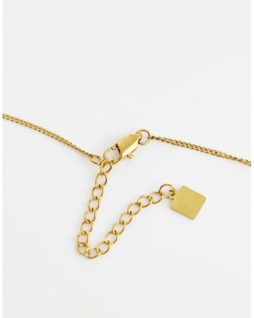 ASOS Natural Waterproof Stainless Steel Necklace With Heart Design