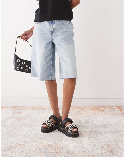 Dr. Martens Gray – voss ii – sandalen mit zebramuster