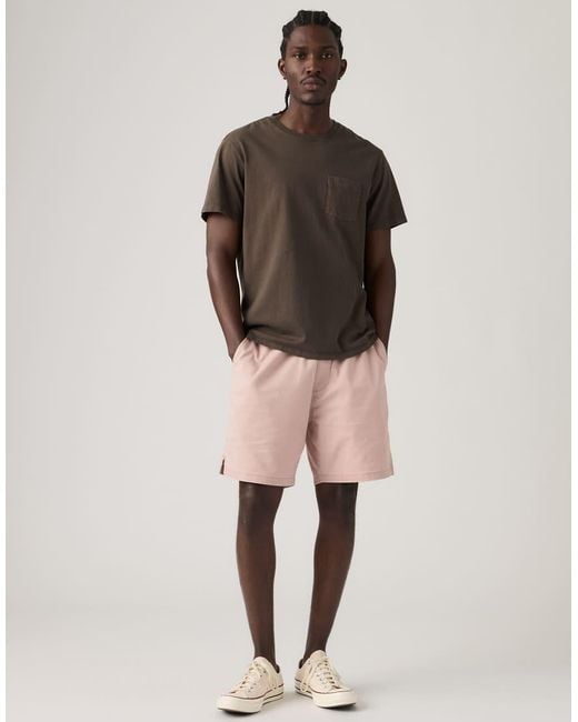 Levi's Natural Boxer Cotton Linen Shorts for men