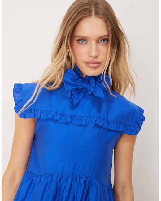 送関込【Sister jane】フラッターボウミディドレス blue Sister Jane Bow Midi Dress in Blue | Lyst