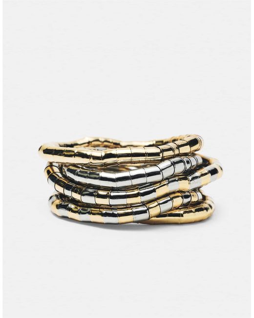 Lot Pull&Bear en coloris Metallic