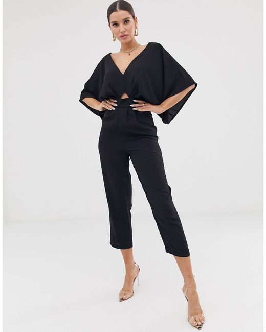 kimono jumpsuit with culotte leg