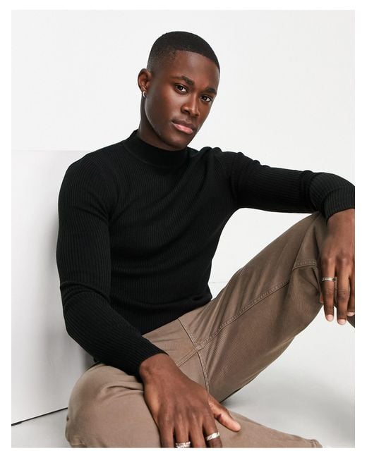 Asos mens deals black jumper