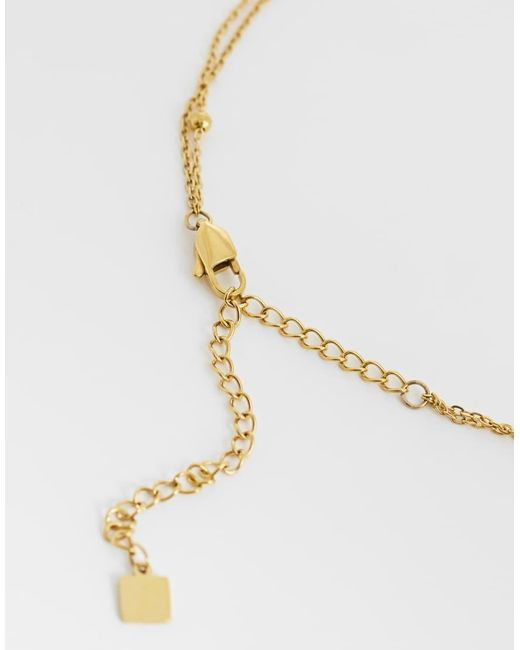 Collana Multifilo di ASOS in White