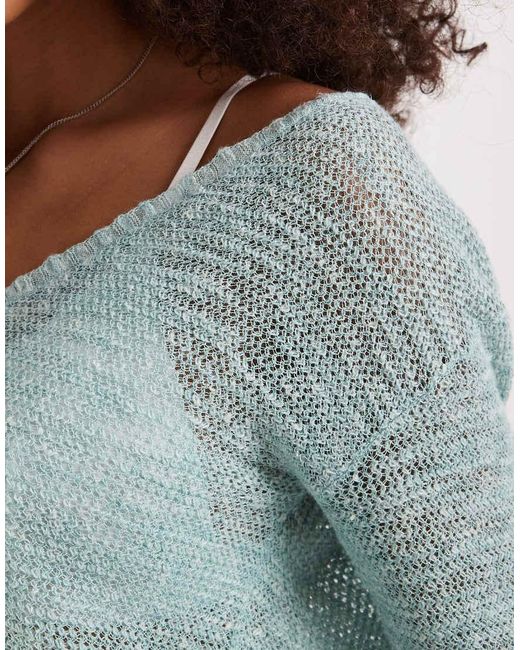 Free People Gray Soft Fine Gauge Pullover