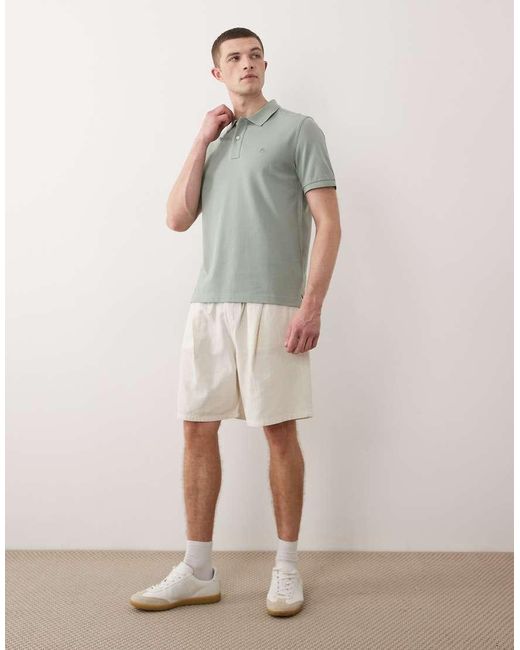 Gant Gray Shield Logo Pique Polo for men