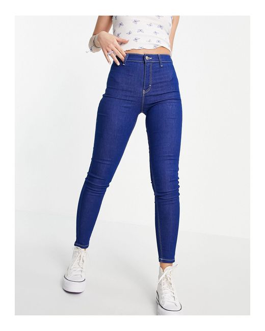 TOPSHOP Joni Jean in Blue | Lyst