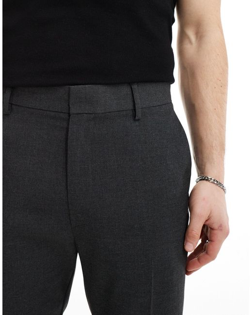ASOS Black Slim Smart Trousers for men