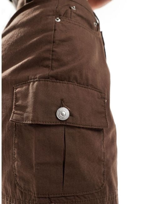 Pimkie Brown Cargo Pocket Detail Mini Skirt