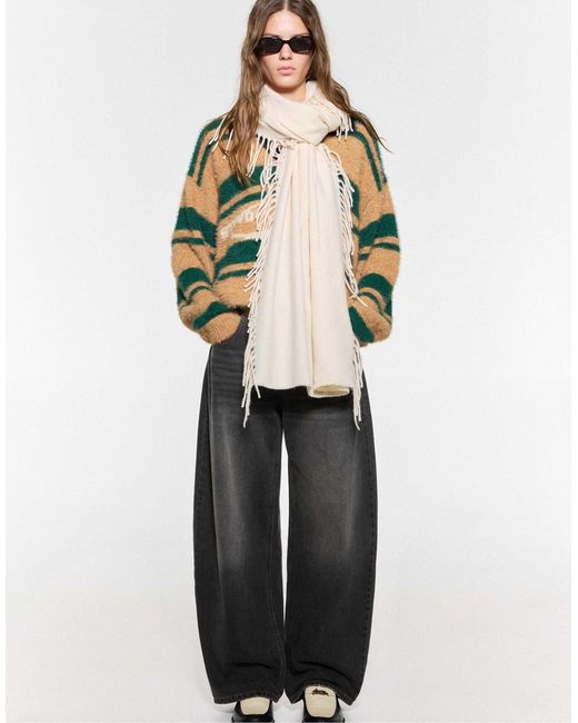 Pull&Bear Natural – fransenschal