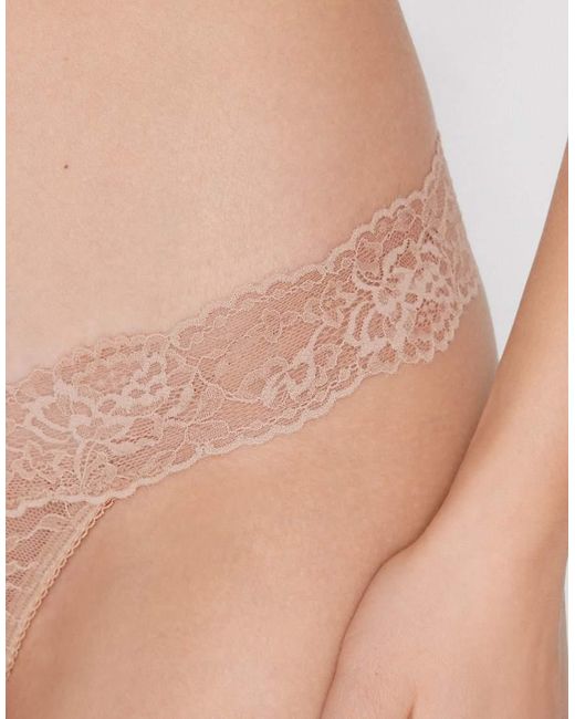 Tezenis Natural High-Cut Lace G-String