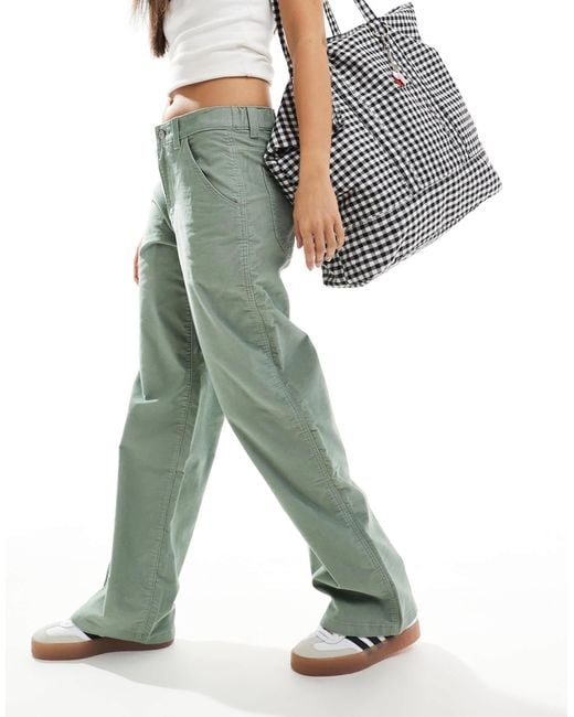 Levi's Green – weite carpenter-hose aus leichtem cord