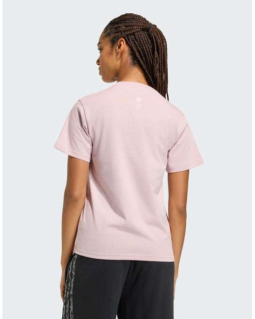 Adidas Originals Purple Animal Graphic T-shirt
